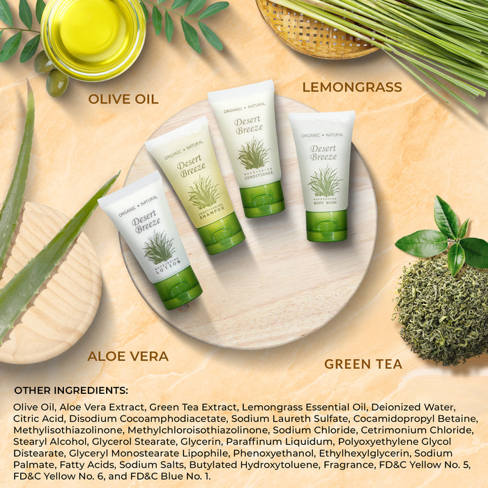 Desert Breeze | 1-Shoppe All-In-Kit | Hotel Size Amenities Set | Hotel / AirBnB / VRBO / Vacation Rental Soap Set | (80 pcs)