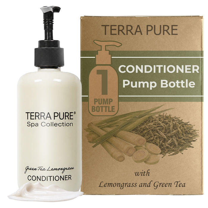 Terra Pure Conditioner | Spa Collection | Hotel Amenities in Pump Bottle | 10.14 oz. / 300 ml (Single Bottle)