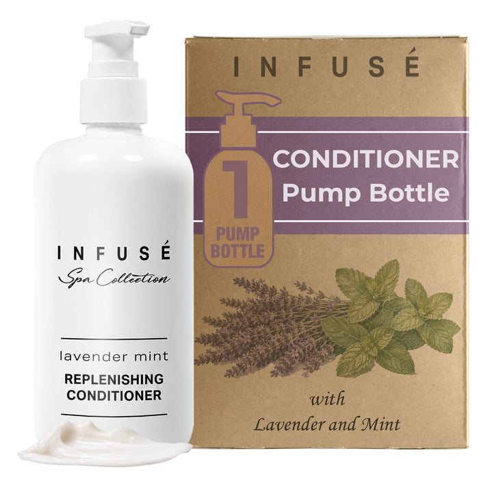 Infuse Lavender Mint Conditioner | Spa Collection | Hotel Amenities in Pump Bottle | 10.14 oz. / 300 ml (Single Bottle)