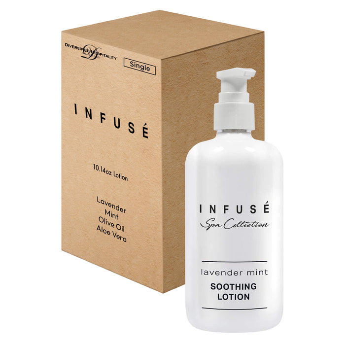 Infuse Lavender Mint Lotion | Spa Collection | Hotel Amenities in Pump Bottle | 10.14 oz. / 300 ml (Single Bottle)