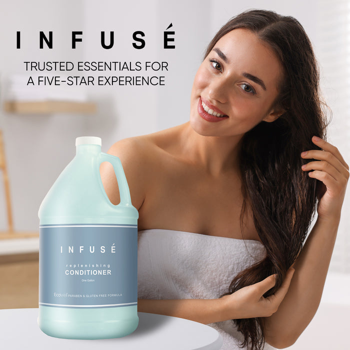 H2O Tropical Infuse Hotel Conditioner | 1 Gallon | For Hospitality & Vacation Rentals to Refill Dispensers | (Single Gallon)