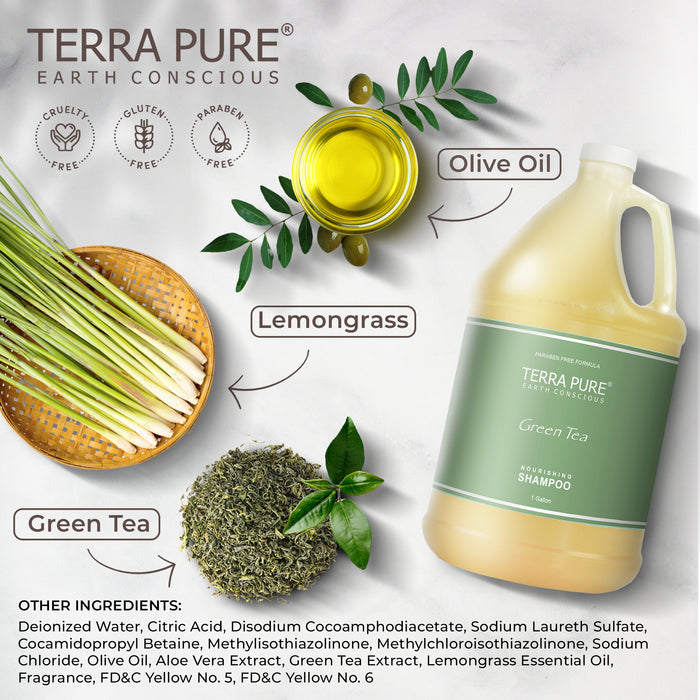 Terra Pure Hotel Shampoo | Four Gallons | Designed to Refill Soap Dispensers | by Terra Pure (Set of 4)