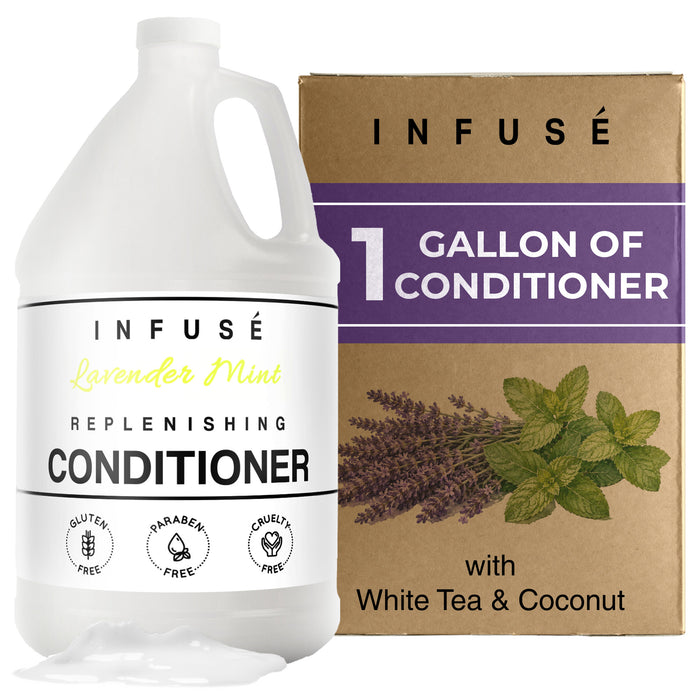 Conditioner | Infuse Lavender Mint Hotel | 1 Gallon | For Hospitality & Vacation Rentals to Refill Dispensers | (Single Gallon)
