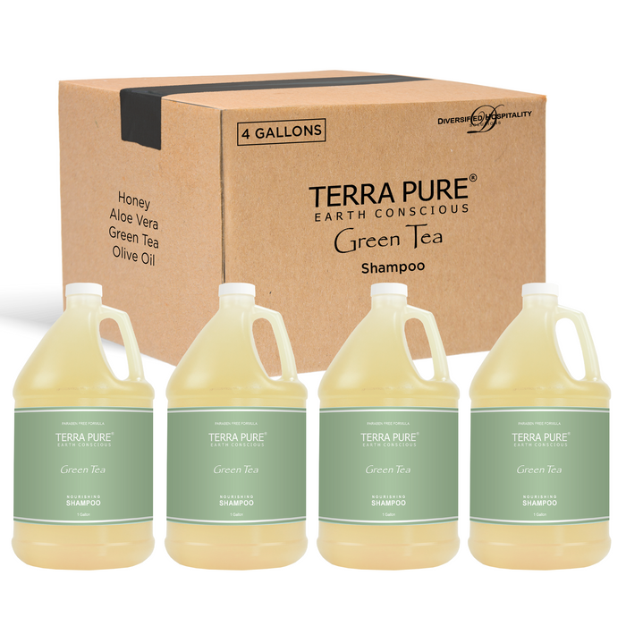 Terra Pure Hotel Shampoo | Four Gallons | Designed to Refill Soap Dispensers | by Terra Pure (Set of 4)