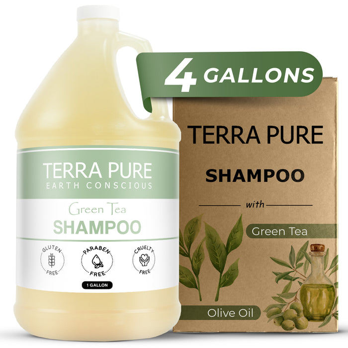 Terra Pure Hotel Shampoo | Four Gallons | Designed to Refill Soap Dispensers | by Terra Pure (Set of 4)