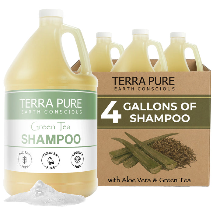 Terra Pure Hotel Shampoo | Four Gallons | Designed to Refill Soap Dispensers | by Terra Pure (Set of 4)