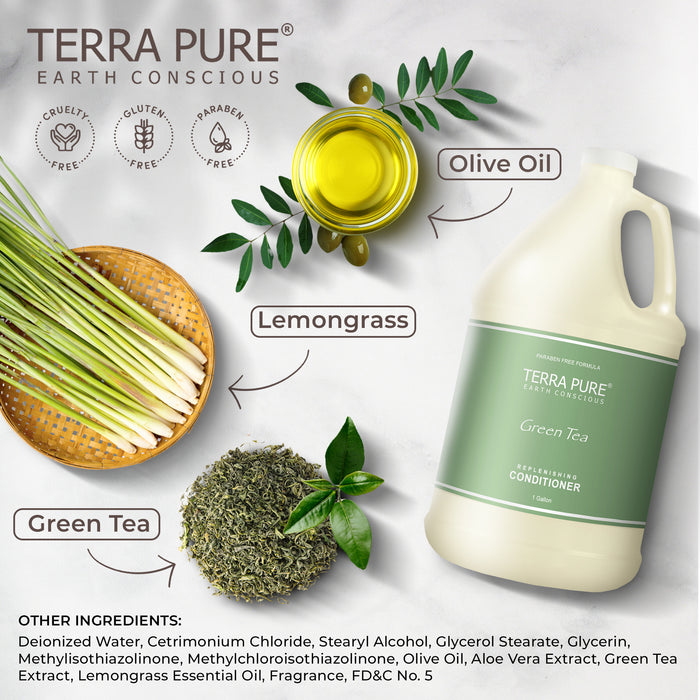 Terra Pure Hotel Conditioner | Four Gallons | Designed to Refill Soap Dispensers | by Terra Pure (Set of 4)