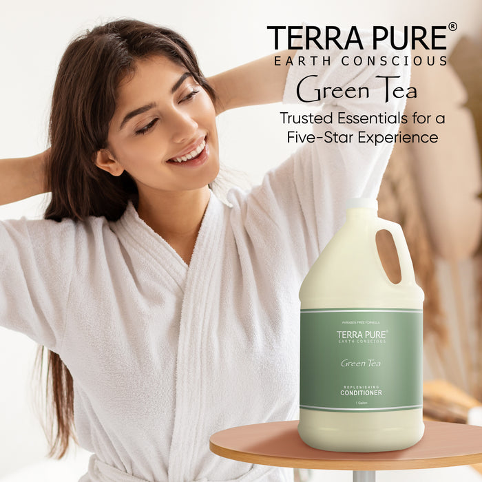 Terra Pure Hotel Conditioner | Four Gallons | Designed to Refill Soap Dispensers | by Terra Pure (Set of 4)