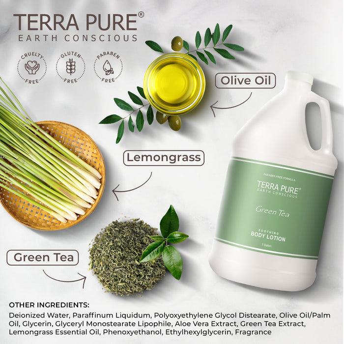 Terra Pure Hotel Lotion | Four Gallons | Designed to Refill Soap Dispensers | by Terra Pure (Set of 4)