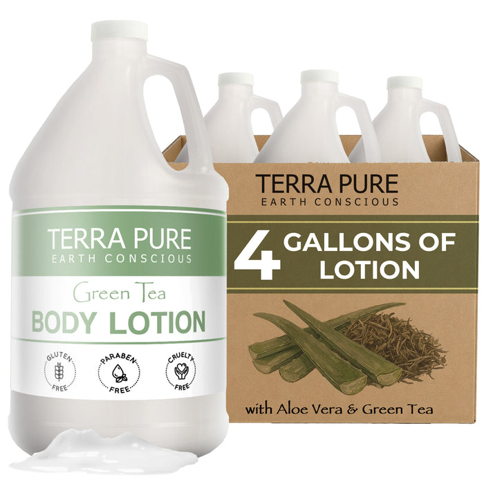 Terra Pure Hotel Lotion | Four Gallons | Designed to Refill Soap Dispensers | by Terra Pure (Set of 4)