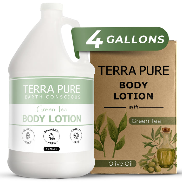 Terra Pure Hotel Lotion | Four Gallons | Designed to Refill Soap Dispensers | by Terra Pure (Set of 4)