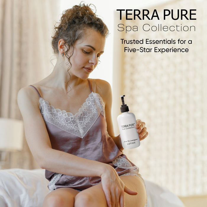 Terra Pure Lotion | Spa Collection | Hotel Amenities in Pump Bottle | 10.14 oz. / 300 ml (Case of 12)