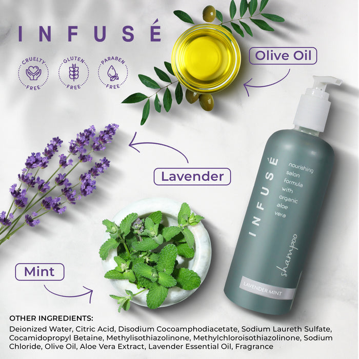 InfusÃ© Lavender Mint Shampoo Acquavera 400 ml SINGLE