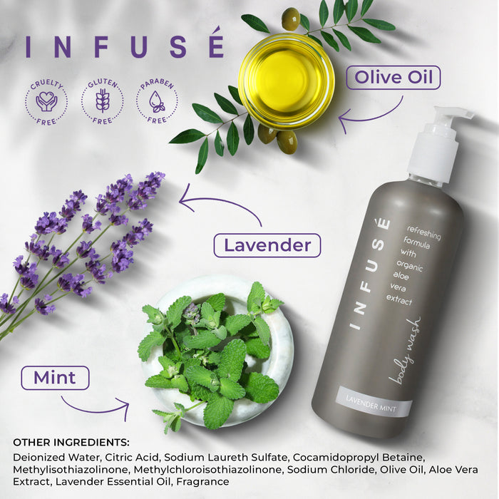 Terra Pure Infuse Lavender Mint Body Wash | 400 ml SINGLE