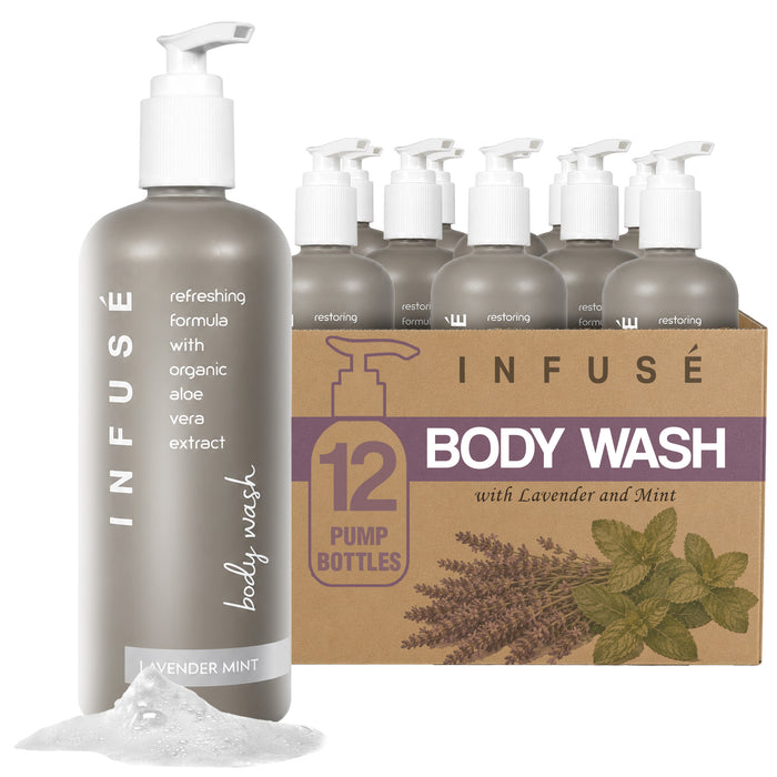 Terra Pure Infuse Lavender Mint Body Wash | 400 ml Case of 12