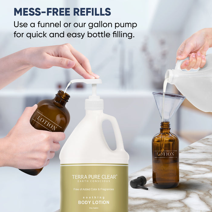Terra Pure Clear Color and Fragrance Free Gallon Size Lotion (Individual)