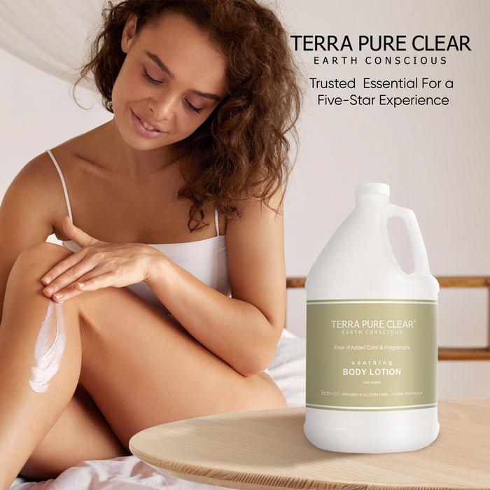 Terra Pure Clear Color and Fragrance Free Gallon Size Lotion (Individual)