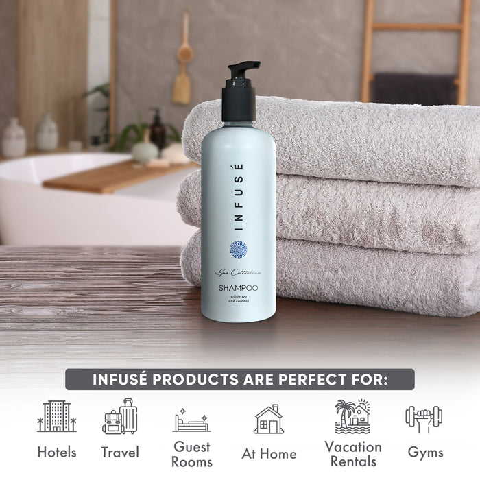 Infusé White Tea and Coconut Shampoo Acquavera Bracket 400 ml SINGLE