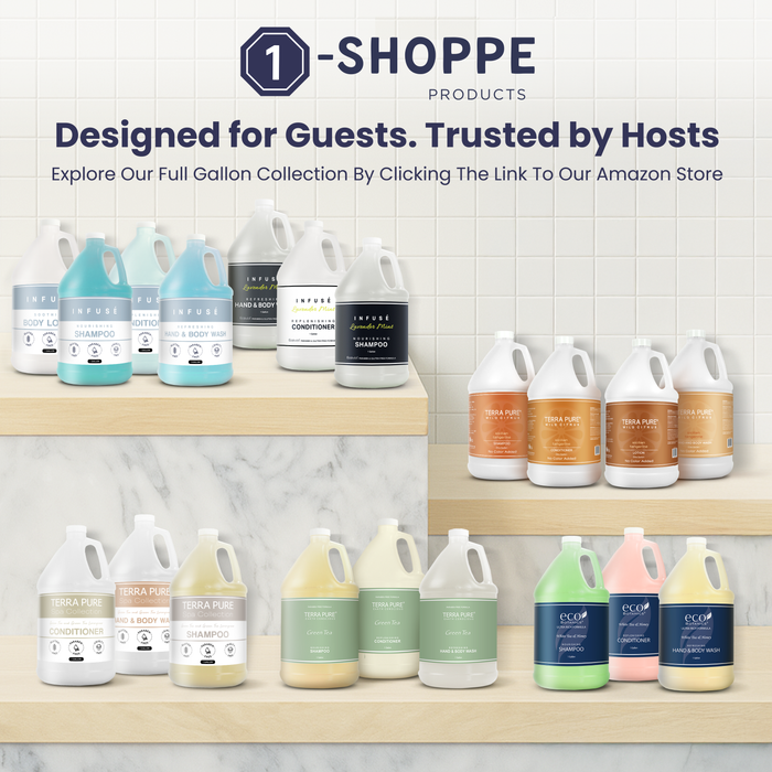 Terra Pure Hotel Lotion | Four Gallons | Designed to Refill Soap Dispensers | by Terra Pure (Set of 4)