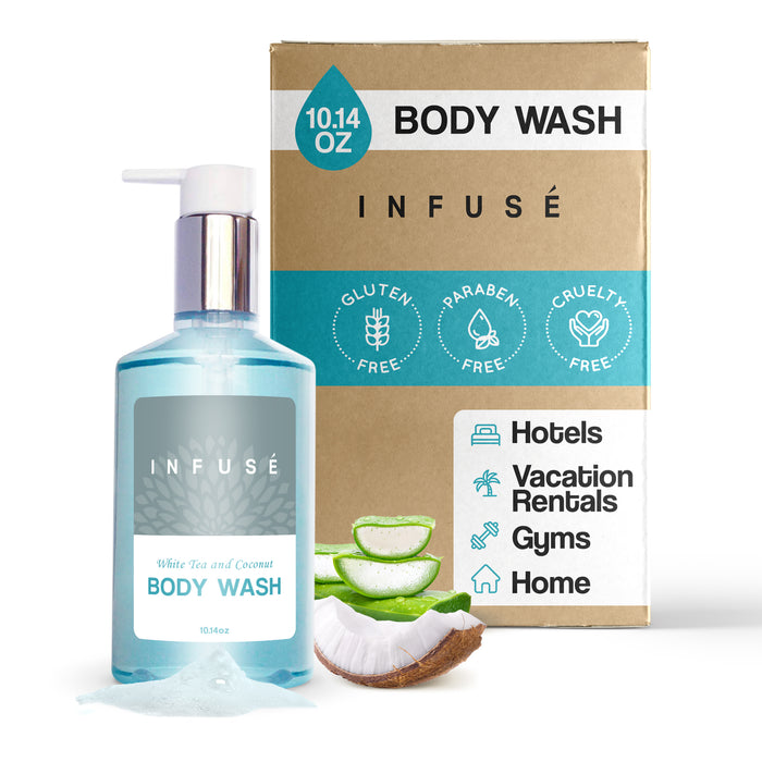 Infuse Body Wash, Retail Size Hotel Amenities, 10.14 oz. (Single)