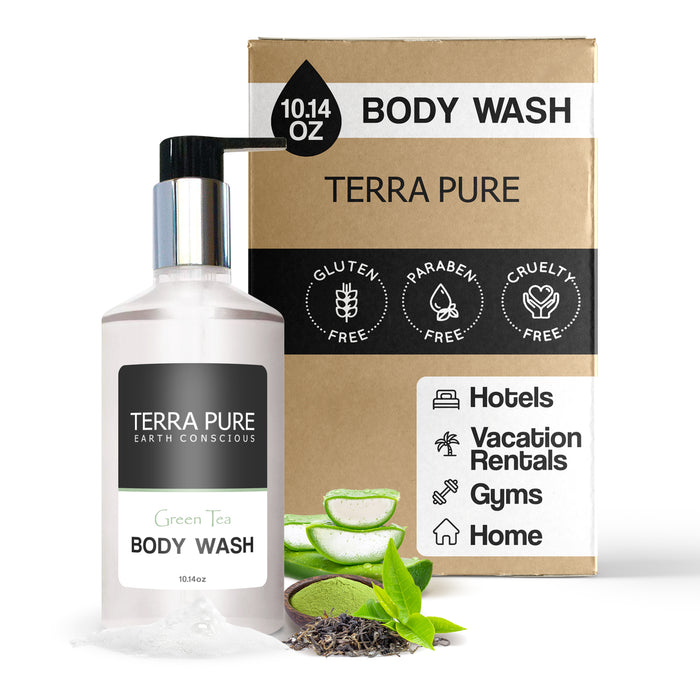 Terra Pure Hand and Body Wash, Retail Amenities, 10.14 oz (Single)