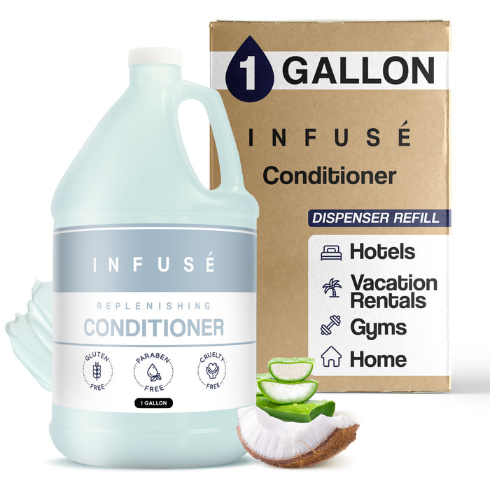 H2O Tropical Infuse Hotel Conditioner | 1 Gallon | For Hospitality & Vacation Rentals to Refill Dispensers | (Single Gallon)