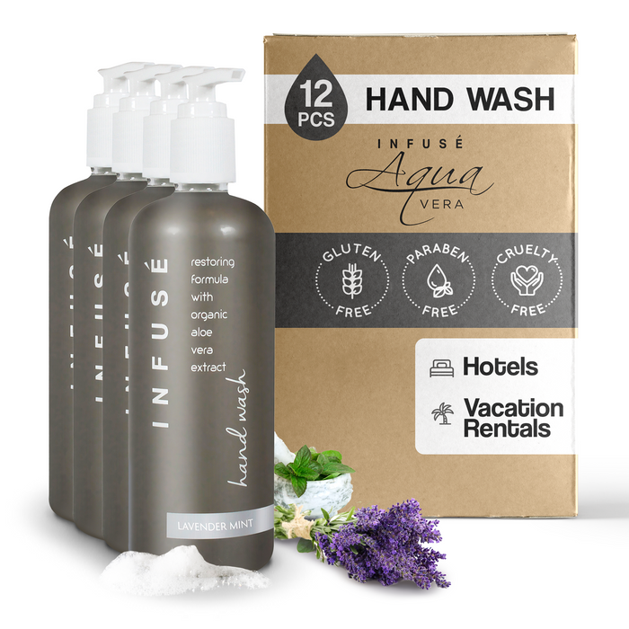 InfusÃ© Lavender Mint Hand Wash Acquavera Bracket 400 ml Case of 12