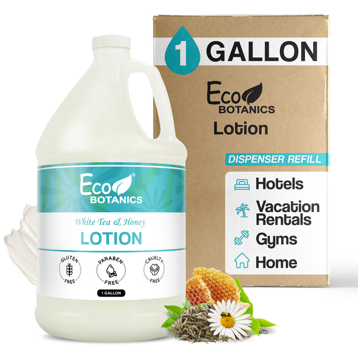 Eco Botanics Hotel Lotion | 1 Gallon | Designed to Refill Soap Dispensers | by Terra Pure (Single)