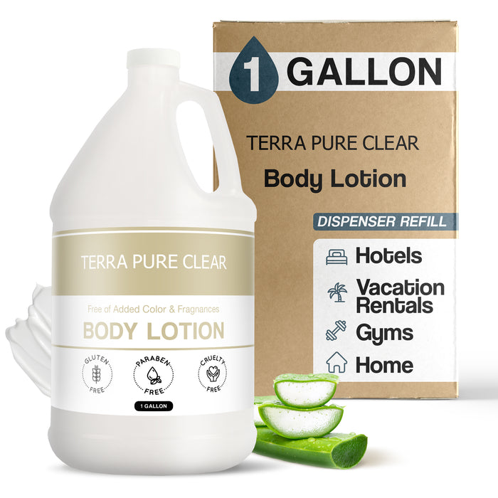 Terra Pure Clear Color and Fragrance Free Gallon Size Lotion (Individual)