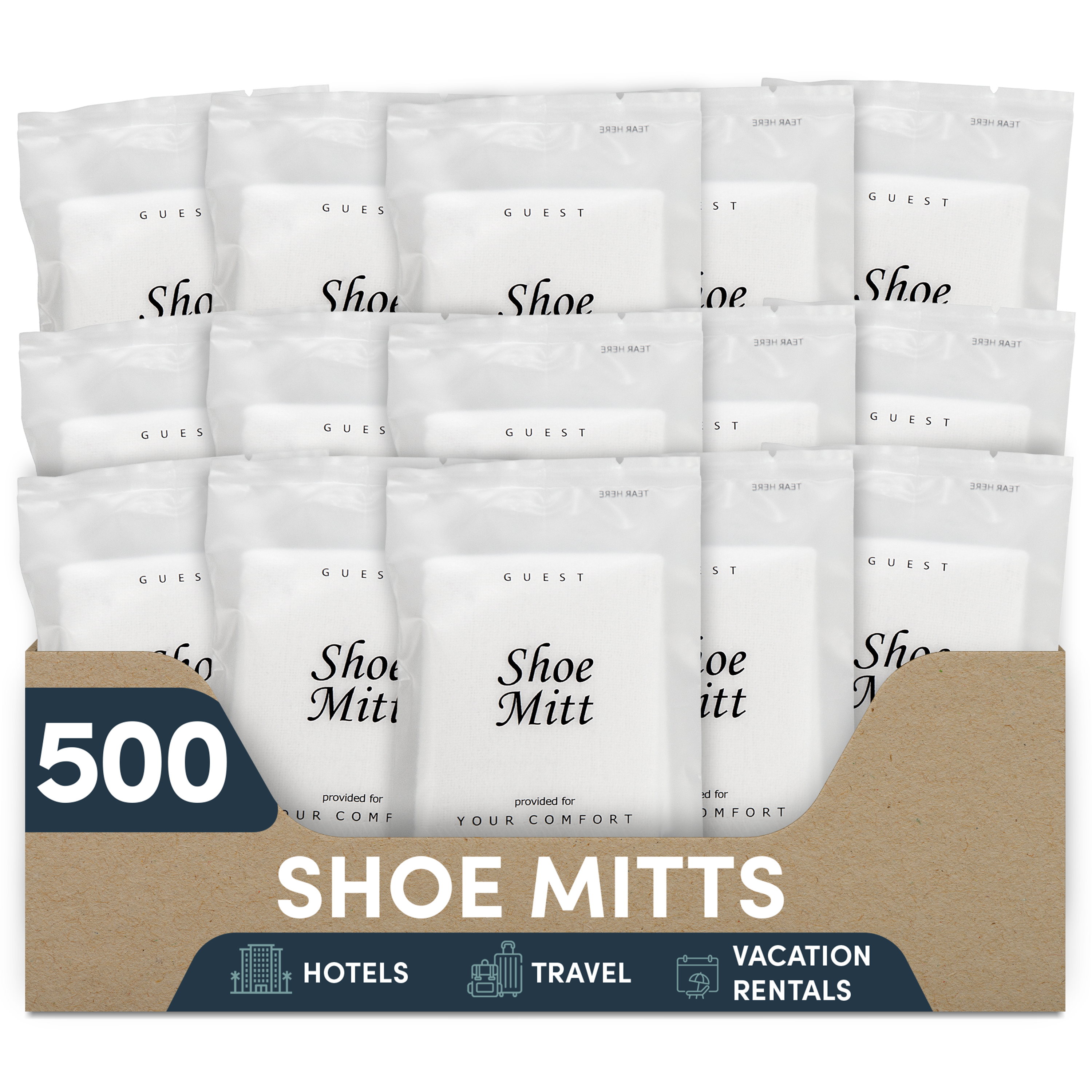Shoe Mitt Frosted Sachet Wrap (Case of 500) — Diversified Hospitality