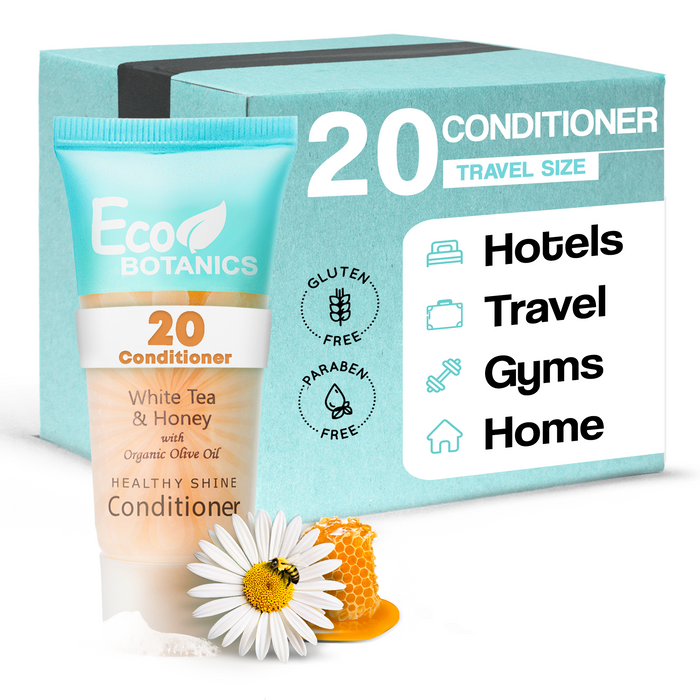 Eco Botanics Travel-Size Hotel Conditioner, 0.85 oz. (Case of 20)