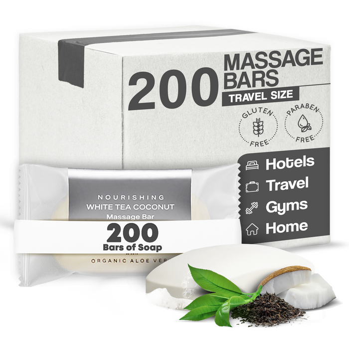 Infuse Massage Bar Soap | Travel Size Hotel Amenities | 50 Gram (Case of 200)