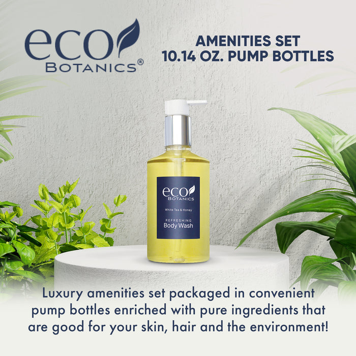 Eco Botanics Body Wash, Retail Size Hotel Amenities, 10.14 oz. (Case of 24)