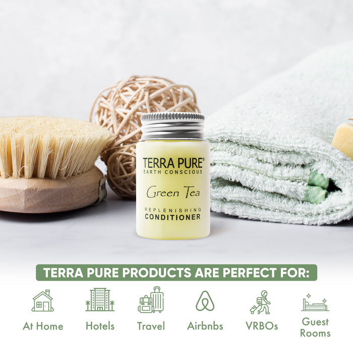 Terra Pure Conditioner, Travel Size Hotel Amenities, 1 oz (Case of 300)