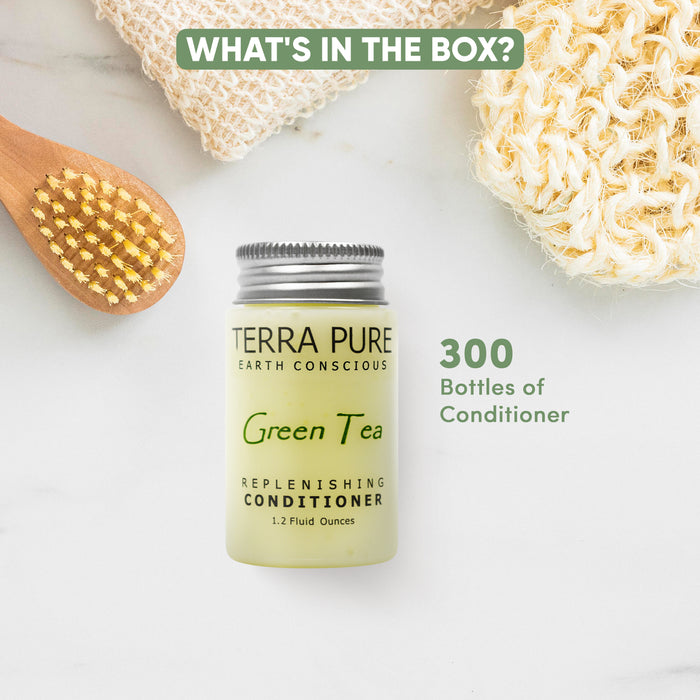 Terra Pure Green Tea Conditioner, 1.2 Oz. In Jam Jar With Organic Honey And Aloe Vera (Case of 300)