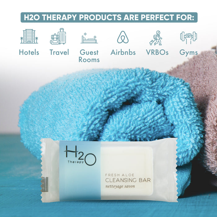 H2O Therapy Bar Soap, Travel Size Hotel Amenities, 0.88 oz (Case of 500)