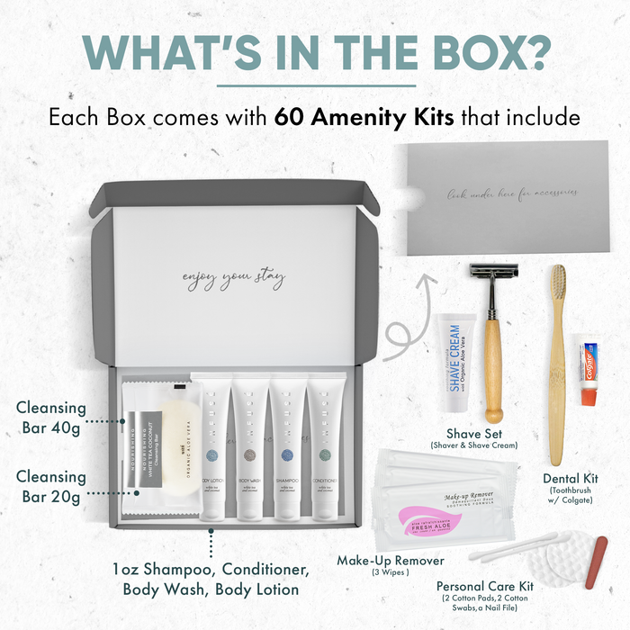 Infuse Amenity & Accessory Kit | 1 oz Travel Size Shampoo, Conditioner ...