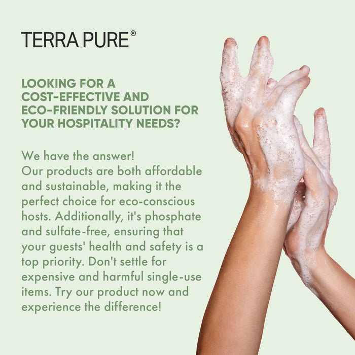 Terra Pure Hotel Body Wash / Hand Soap | Four Gallons | Designed to Refill Soap Dispensers | by Terra Pure (Set of 4)