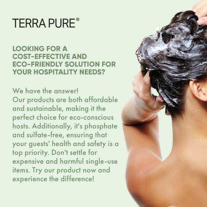 Terra Pure Hotel Shampoo | 1 Gallon | For Hospitality & Vacation Rentals to Refill Dispensers | (Single Gallon)