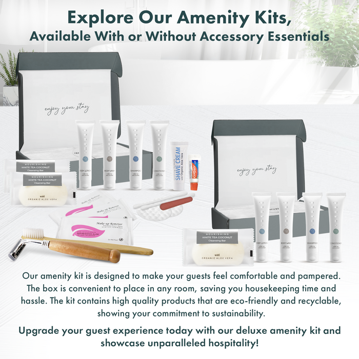 Infuse Amenity Kit | Boxed Hotel Toiletries | Bulk Set 1 oz Travel Siz ...