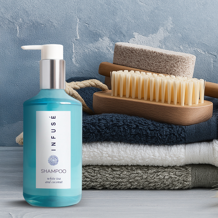 Terra Pure Infuse Shampoo, Retail Size Hotel Amenities, 10.14 oz. (Case of 24)