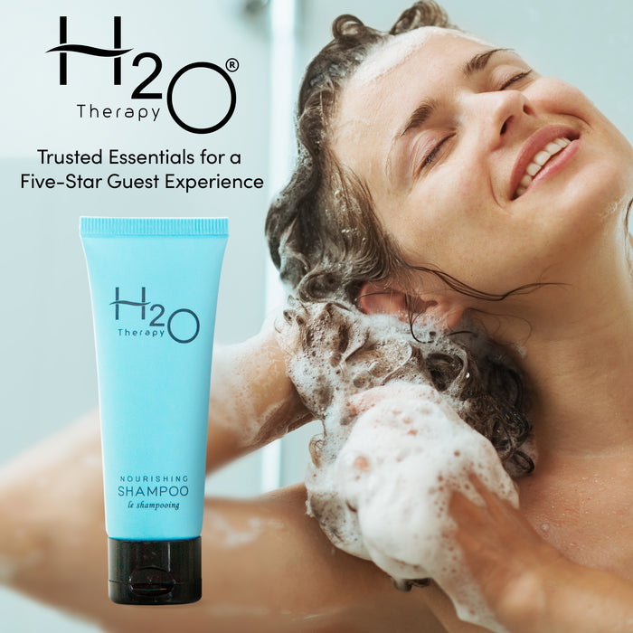 H2O Therapy Shampoo, Travel Size Hotel Hospitality, 1 oz (Case of 300)