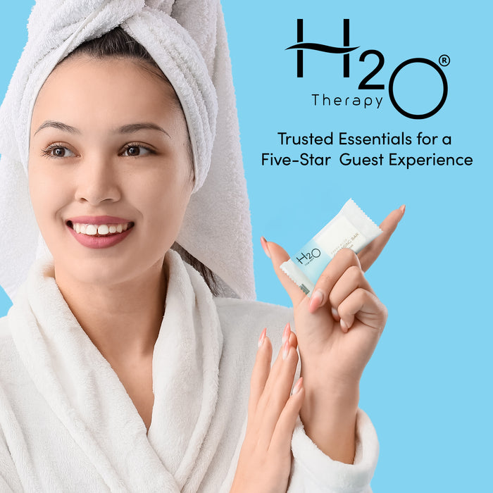 H2O Therapy Cleansing Bar, Travel Size Hotel Amenities, 0.5 oz (Case of 75)