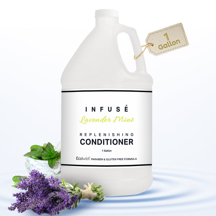 Conditioner | Infuse Lavender Mint Hotel | 1 Gallon | For Hospitality & Vacation Rentals to Refill Dispensers | (Single Gallon)