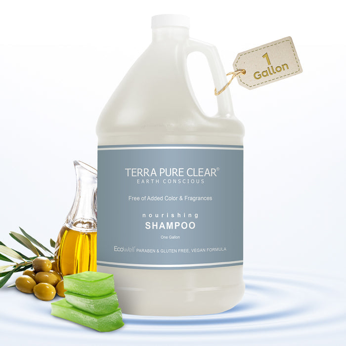 Terra Pure Clear Color and Fragrance Free Gallon Size Shampoo (Individual)